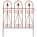 Beetzaun Gartenzaun Rankhilfe GERRY Eisen Rost Deko H: 65cm x L: 55cm