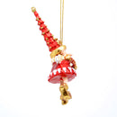 Kleiner Weihnachtsmann Elf Wichtel Gabenträger Weihnachten Deko Christbaumschmuck 14 cm Rot Weiß Gold mit Geschenk