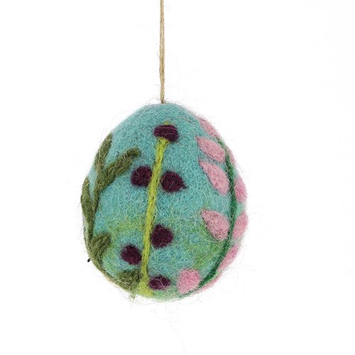 Ostereier aus Filz bunt in verschiedenen Farben fairtrade weich 6 cm hoch leicht unzerbrechlich Ostern