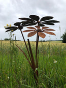 Blumenstecker Blumen Rost Deko Stecker Gartendeko Stab Beetstecker 3 Blüten 75cm hoch