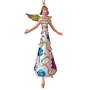 Christbaumschmuck Figur Engel weiß-türkis-pink Anhänger Ornament Baumschmuck 16cm