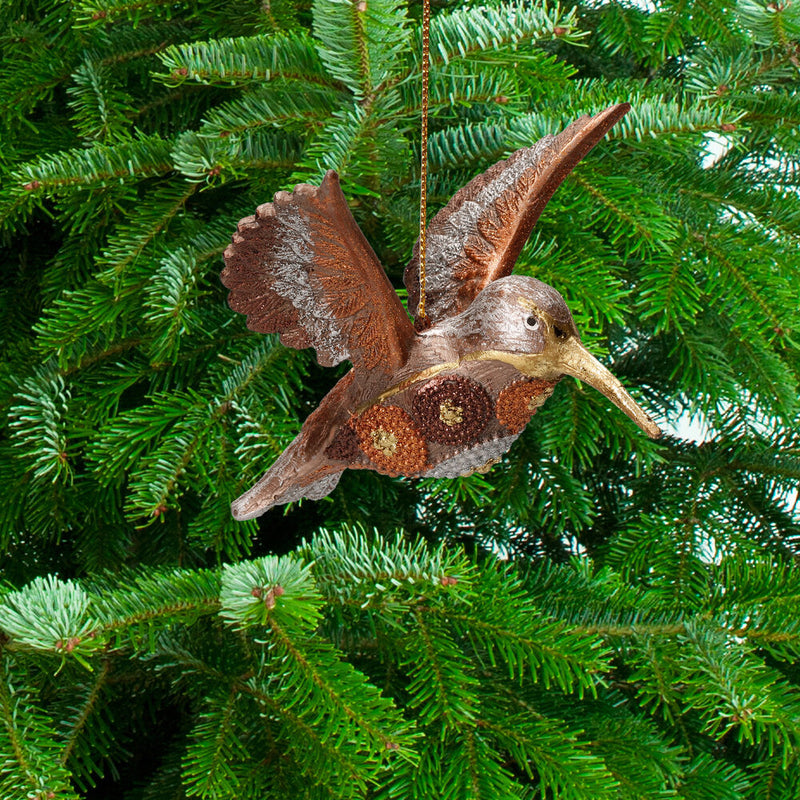 Kolibri Baumschmuck Figur braun Ostern Frühling Weihnachten 12cm