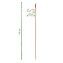 Laternenstab aus Metall mit Edelrost 150cm Ampelhalter Gartendeko Beetstecker