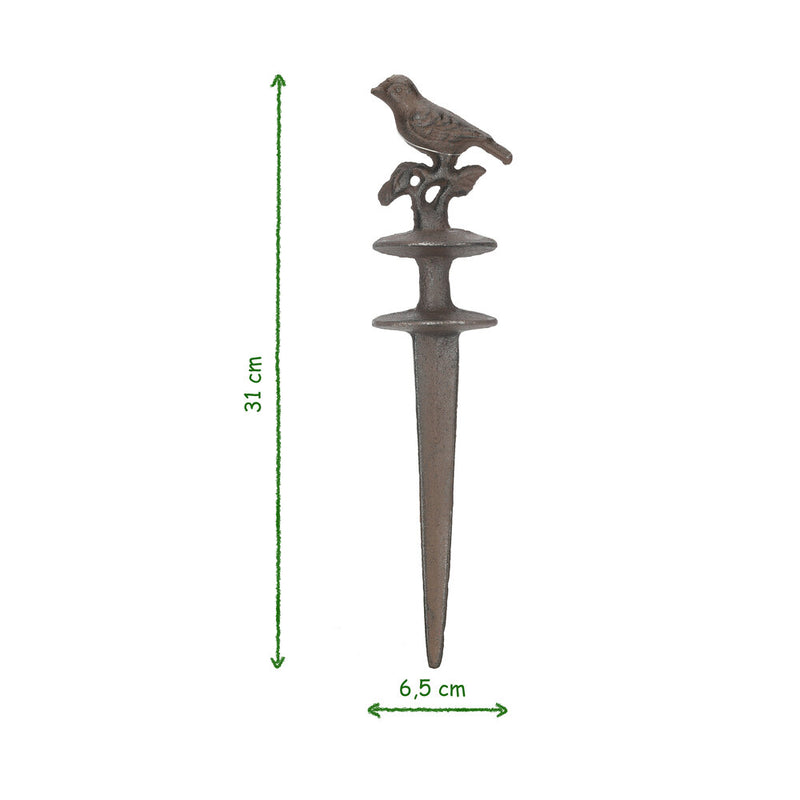 Gartenschlauch Anker Schlauchanker Vogel dekorativ Schlauchführung für Gartenschlauch Befestigungsanker 31,5cm Gusseisen