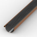 125mm-150mm Laubschutz Dachrinne Netz Gitter Laubfang Regenrinnenschutz Laubschutzgitter 2m lang schwarz