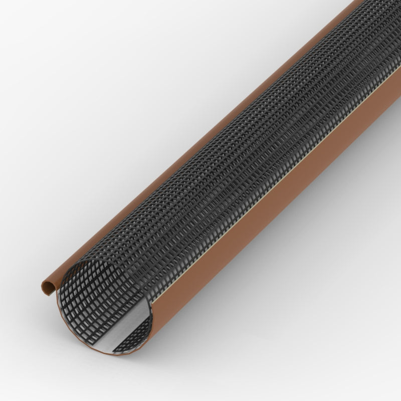 125mm-150mm Laubschutz Dachrinne Netz Gitter Laubfang Regenrinnenschutz Laubschutzgitter 2m lang schwarz