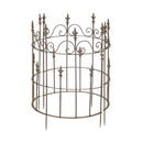 2-er Set Staudenhalter Strauchhalter halbrund Rankhilfe Metall patiniert 80cm hoch