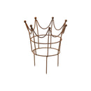 Rankhilfe Krone Rankgerüst Metall Eisen Rost Deko Staudenhalter rund massiv Volleisen