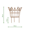 Rankhilfe Krone Rankgerüst Metall Eisen Rost Deko Staudenhalter rund massiv Volleisen