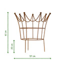 Rankhilfe Krone Rankgerüst Metall Eisen Rost Deko Staudenhalter rund massiv Volleisen