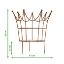 Rankhilfe Krone Rankgerüst Metall Eisen Rost Deko Staudenhalter rund massiv Volleisen
