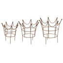 Rankhilfe Krone Rankgerüst Metall Eisen Rost Deko Staudenhalter rund massiv Volleisen