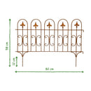 Beetzaun Gartenzaun Rankhilfe WINDSOR Metall nit Edelrost Deko H:58 cm x L:81cm