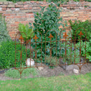 Beetzaun Gartenzaun Rankhilfe WINDSOR Metall nit Edelrost Deko H:58 cm x L:81cm