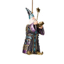 Zauberer Hexer Weihnachten Baumschmuck Figur Deko Hänger Christbaumschmuck 12 cm blau-lila