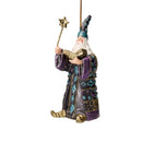 Zauberer Hexer Weihnachten Baumschmuck Figur Deko Hänger Christbaumschmuck 12 cm blau-lila