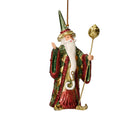 Zauberer Hexer Weihnachten Baumschmuck Figur Deko Hänger Christbaumschmuck 12 cm grün-rot