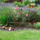 Beetzaun Gartenzaun Rankhilfe Schmetterling Eisen Rost Deko H:62 cm x L:80cm